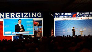 Presidential hopeful Rick Santorum speaks at the Southern Republican Leadership Conference Thursday.