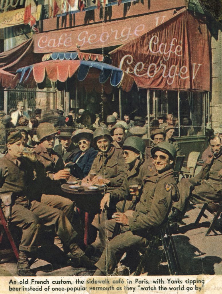1944 Paris France -George V cafee