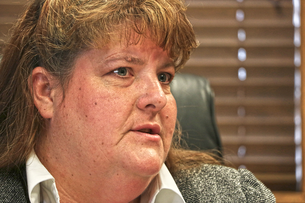 Interim Tulsa County Sheriff Michelle Robinette spoke with The Frontier for the first time Wednesday, Feb. 3, 2016. Robinette assumed sheriff duties following Rick Weigel's abrupt retirement. DYLAN GOFORTH/The Frontier